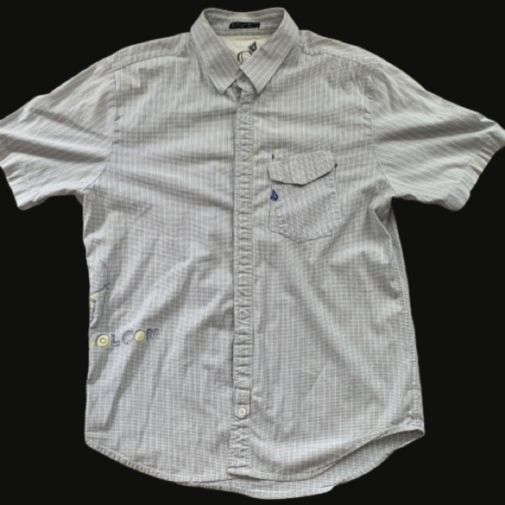 VTG Volcom Snap Front Short Sleeve Shirt XL